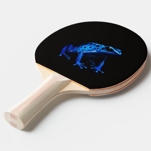 Black 4 Luxe Pingpong Paddle, Blue Frog Tischtennis Schläger (Vorderseite)