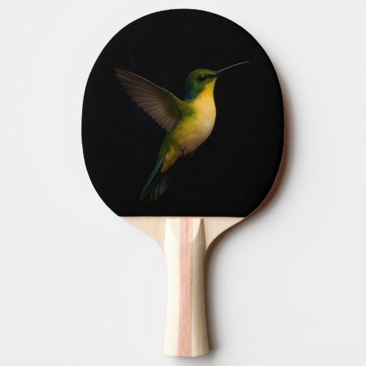 Black 4 Luxe Pingpong Paddle, Flying Hummingbird Tischtennis Schläger (Rückseite)