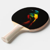 Black 4 Luxe Pingpong Paddle, Rainbow Bird Tischtennis Schläger (Vorderseite)