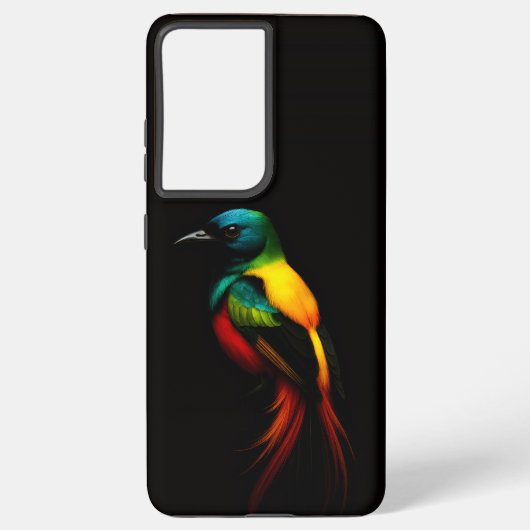 Black 4 Luxe Samsung Galaxy S21 Plus, Rainbow Bird Samsung Galaxy Hülle (Rückseite)