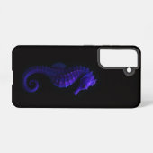 Black 4 Luxe Samsung Galaxy S21, Violet Seahorse Samsung Galaxy Hülle (Rückseite (Horizontal))