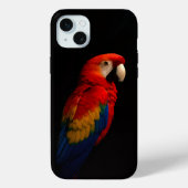 Black 4 Luxe, Scarlet Parrot Case-Mate iPhone Hülle (Rückseite)