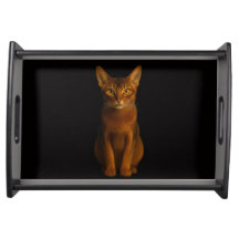 Black 4 Luxe serving tray, Abyssinian Beauty