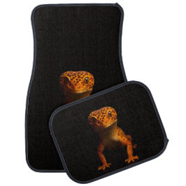 Black 4 Luxe Set of car mats, Leopard Gecko Autofußmatte