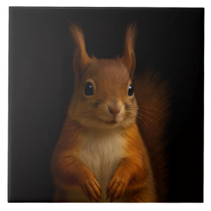 Black 4 Luxe Tile mit Red Squirrel Fliese