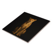 Black 4 Luxe Tile with Sleek Cheetah Fliese (Seite)