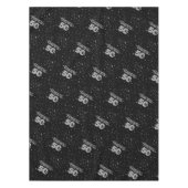 BLACK 50. mit grauer Typografie Tischdecke (Vorderseite)