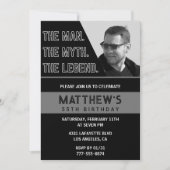 Black 55. Geburtstag Einladungen The Man The Legen (Vorderseite)