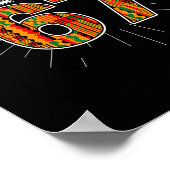 Black 67 Black History Month Six Seven Meme Poster (Ecke)