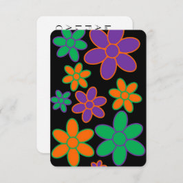 Black 70er Style Scottish Gedicht Birthday Card