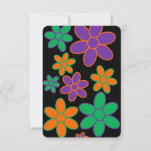 Black 70er Style Scottish Gedicht Birthday Card (Vorderseite)