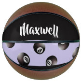 Black 8 ball pattern basketball (Vorderseite)