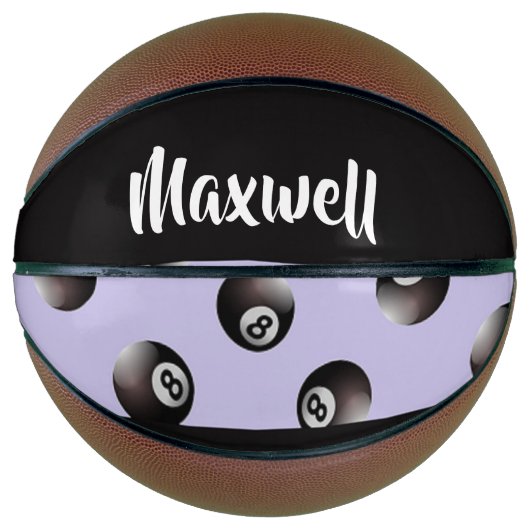 Black 8 ball pattern basketball (Vorderseite)