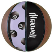 Black 8 ball pattern basketball (Vertikal)