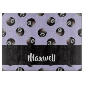 Black 8 Pattern Schneidebrett (Vorderseite)