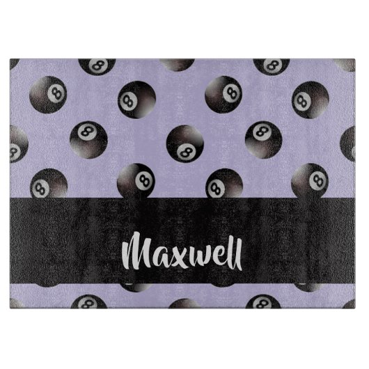 Black 8 Pattern Schneidebrett (Vorderseite)