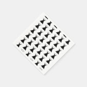 Black Abend Dress Serviette (Ecke)