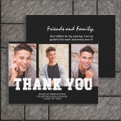 Black Abschluss 3 Foto Vielen Dank Dankeskarte