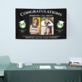 Black Abschluss Banner Personalisiert mit Fotos (Messeveranstaltung)