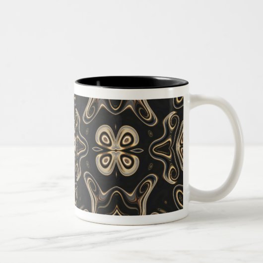 Black Abstrakt Amoeba Tasse (Rechts)