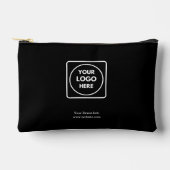 Black Accessory Pouch | Maßgeschneidertes modernes Zubehörtasche (Vorderseite)