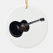 Black Acoustic Guitar Ornament (Vorne)
