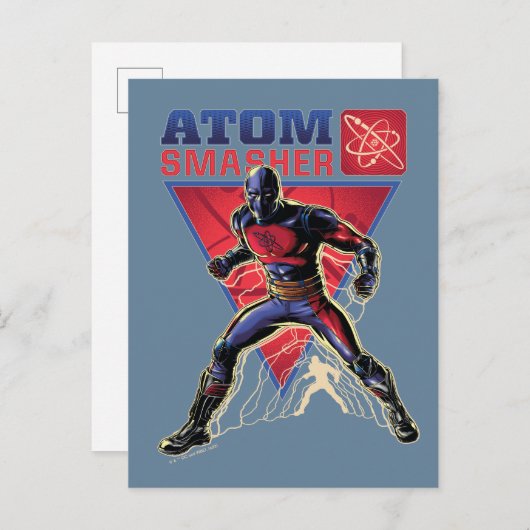 Black Adam | Atom Smasher Character Graphic Postkarte (Vorne/Hinten)