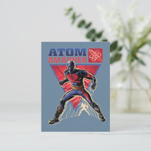 Black Adam | Atom Smasher Character Graphic Postkarte (Stehend Vorderseite)