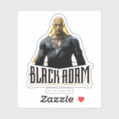 Black Adam Character and Name Graphic Aufkleber (Blatt)