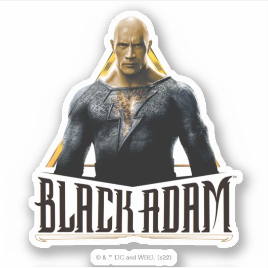 Black Adam Character and Name Graphic Aufkleber (Vorderseite)