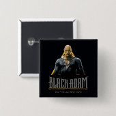 Black Adam Character and Name Graphic Button (Vorne & Hinten)