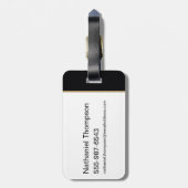 Black Adam Character and Name Graphic Gepäckanhänger (Rückseite vertikal)