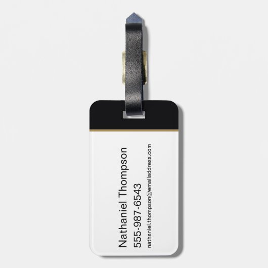 Black Adam Character and Name Graphic Gepäckanhänger (Rückseite vertikal)