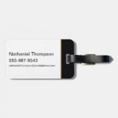 Black Adam Character and Name Graphic Gepäckanhänger (Rückseite horizontal)