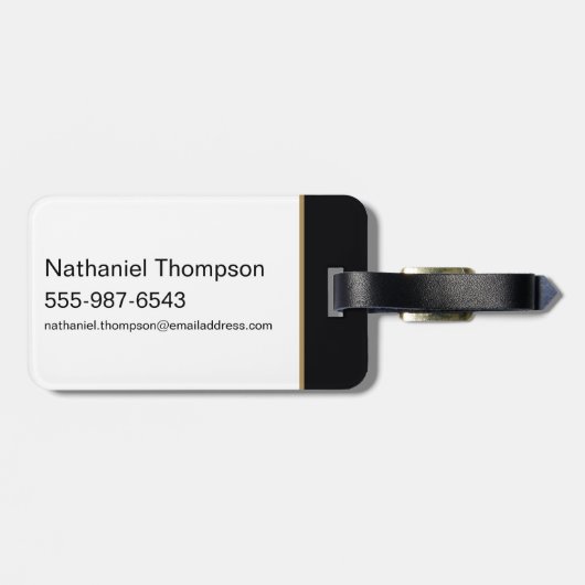 Black Adam Character and Name Graphic Gepäckanhänger (Rückseite horizontal)