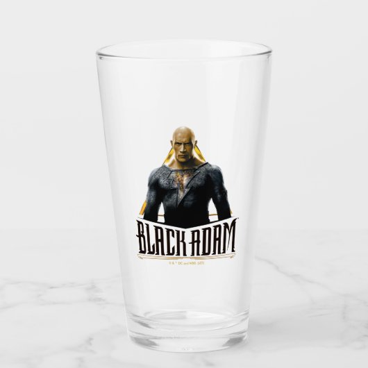 Black Adam Character and Name Graphic Glas (Vorderseite)