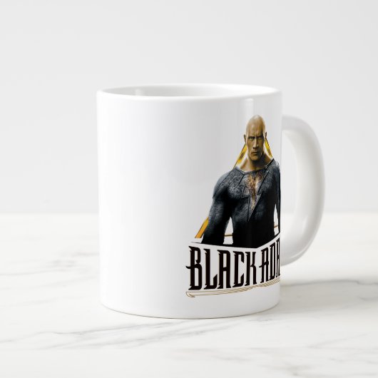 Black Adam Character and Name Graphic Jumbo-Tasse (Vorderseite Rechts)