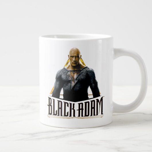 Black Adam Character and Name Graphic Jumbo-Tasse (Rechts)