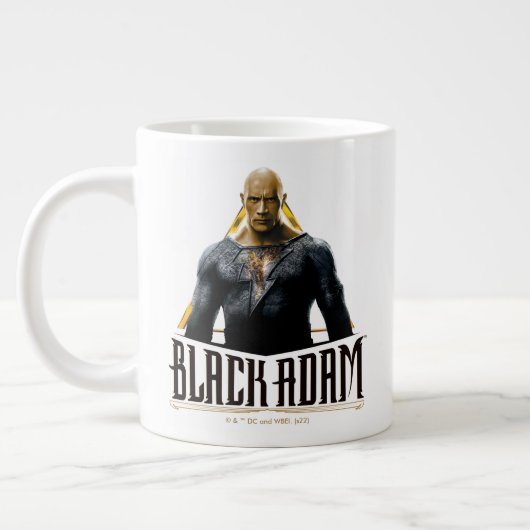 Black Adam Character and Name Graphic Jumbo-Tasse (Links)