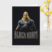 Black Adam Character and Name Graphic Karte (Gelbe Blume)
