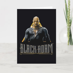 Black Adam Character and Name Graphic Karte