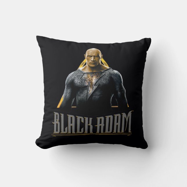 Black Adam Character and Name Graphic Kissen (Vorderseite)