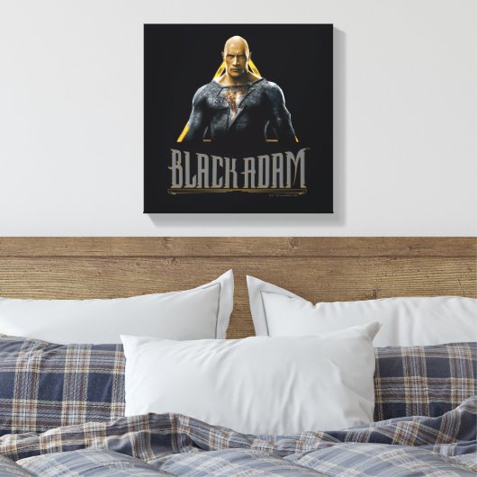 Black Adam Character and Name Graphic Leinwanddruck (Insitu (Schlafzimmer))