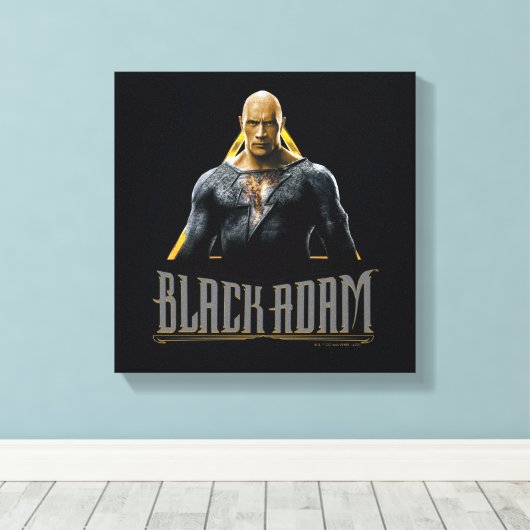 Black Adam Character and Name Graphic Leinwanddruck (Insitu (Holzboden))