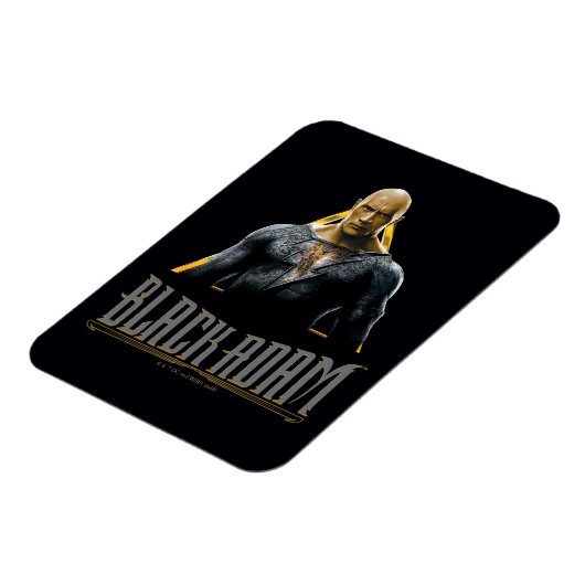Black Adam Character and Name Graphic Magnet (Linke Seite)