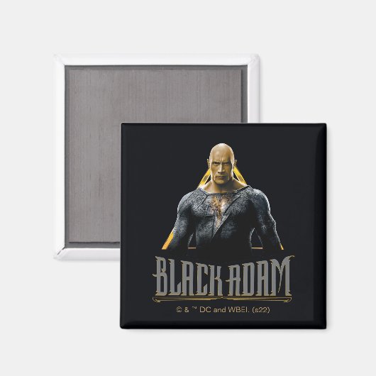 Black Adam Character and Name Graphic Magnet (Vorderseite/Rückseite)
