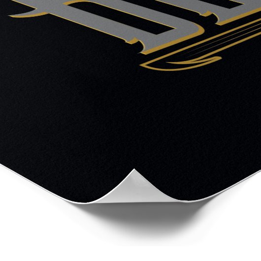 Black Adam Character and Name Graphic Poster (Ecke)