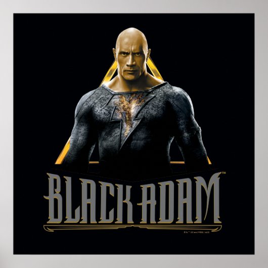 Black Adam Character and Name Graphic Poster (Vorne)