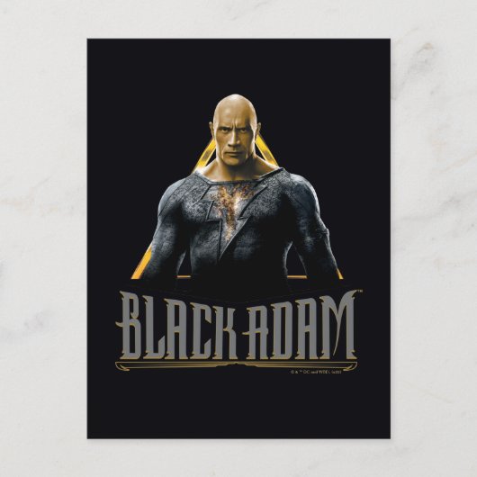 Black Adam Character and Name Graphic Postkarte (Vorderseite)