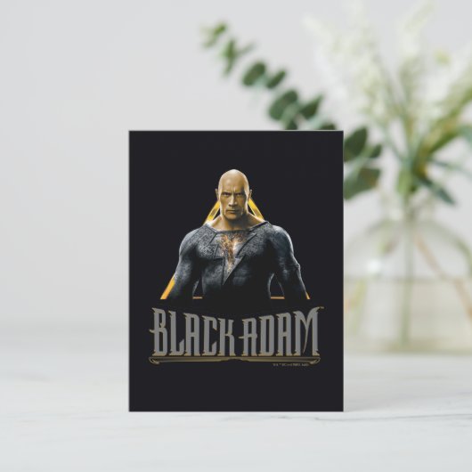 Black Adam Character and Name Graphic Postkarte (Stehend Vorderseite)